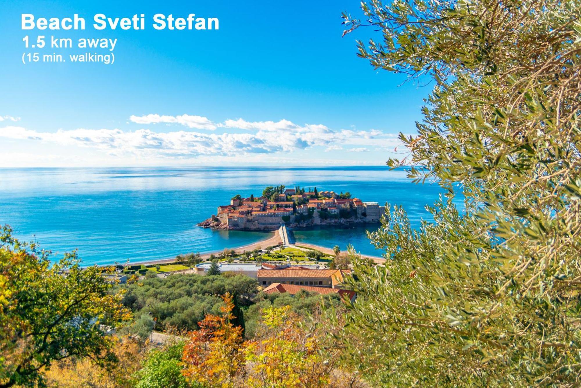 Apartments My Przno Ilha Sveti Stefan Exterior foto